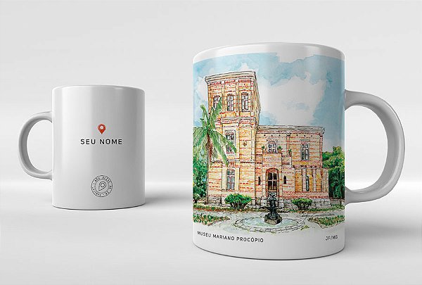 Caneca Museu Mariano Procópio Tijolinho - Juiz de Fora