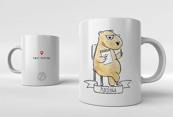Caneca Capi Psicóloga(o)