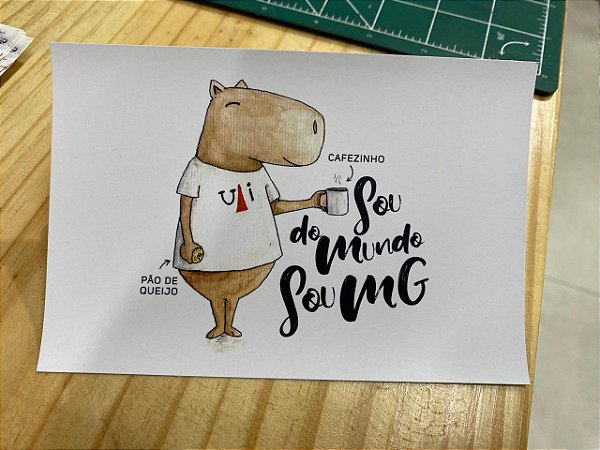 Cartão Postal - Capi MG - Sou do mundo