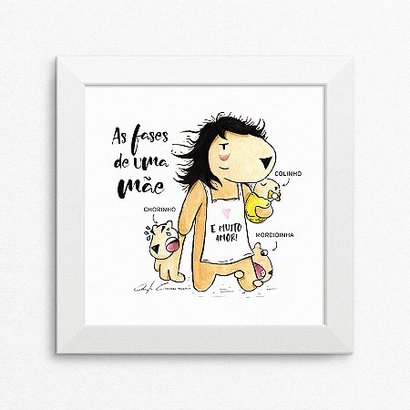 Quadro Capivara Mãe Real