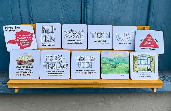 Kit 11 Porta Copos - Minas Gerais