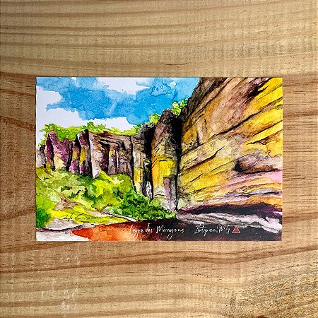 Cartão Postal - Lago das Miragens - Paredão Ibitipoca
