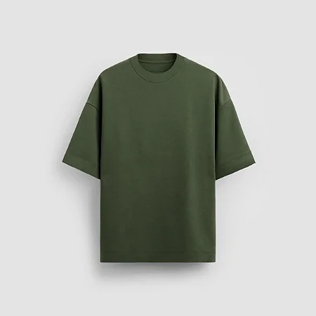 Camisetas Oversized Verde Militar