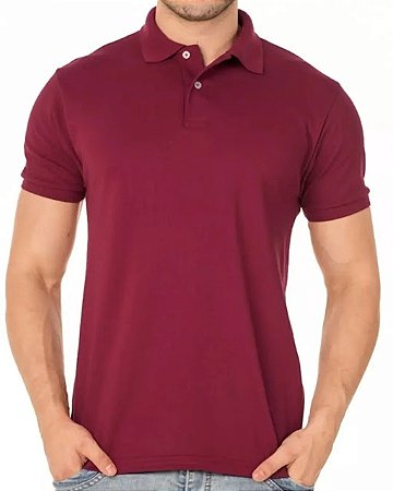 Camisa Polo Bordô
