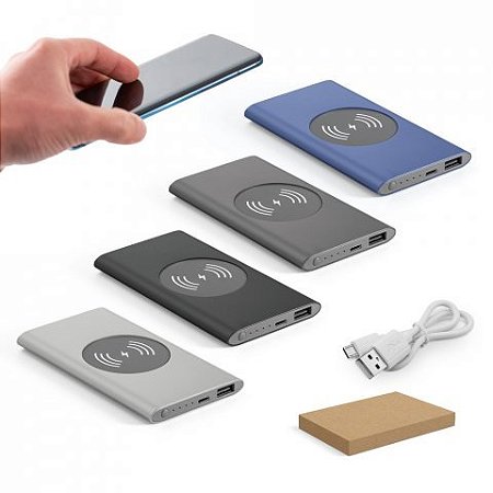 Bateria portátil com carregador wireless