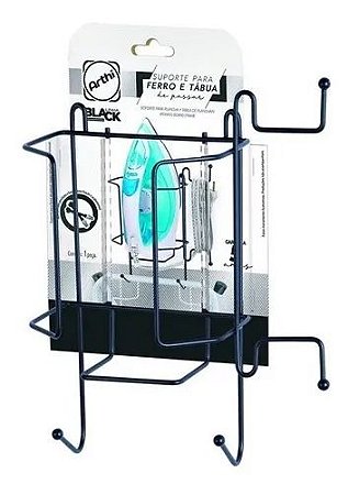 Suporte Para Ferro Tábua De Passar Roupa Black Preto Arthi