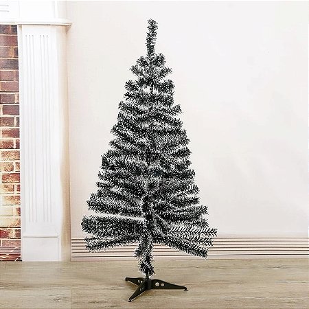 Árvore Pinheiro De Natal 90 Galhos Cor Verde Com Neve 90 Cm A0031