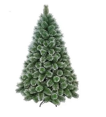 Árvore Pinheiro De Natal 1,20m Com Floco De Neve Luxo 170 Galhos A0612M