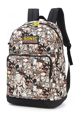 Mochila De Costas Escolar Sonic O Ouriço Infantil Original