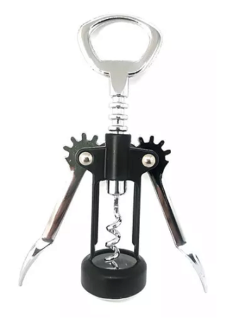 Saca Rolhas Metal Abridor De Garrafa Resistente Profissional