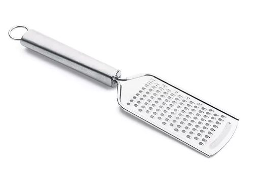 Ralador Aço Inox Com Cabo Prata Multifuncional Para Queijo