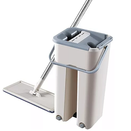 Kit De Limpeza Com Esfregão E Balde De Plastico Compacto