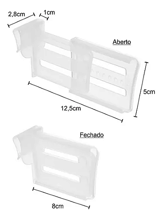 Divisória Plástico Retrátil Para Porta De Geladeira 4 Peças