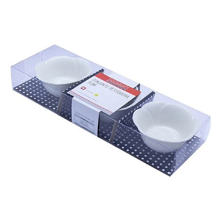 CONJUNTO COM 03 PETISQUEIRAS DE PORCELANA PCLN-082 - HAÜSKRAFT