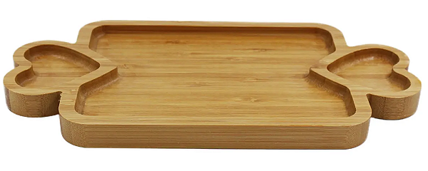Petisqueira De Bambu Com 03 Divisórias, Casita