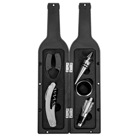 Kit Vinho Garrafa 5 Pcs