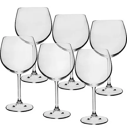 Jogo De 6 Taças De Gin Colibri Em Cristal 570ml Bohemia