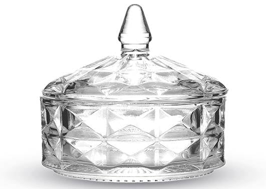 BOMBONIERE VIDRO DIAMOND GALAXY 590ML EM CASA TEM