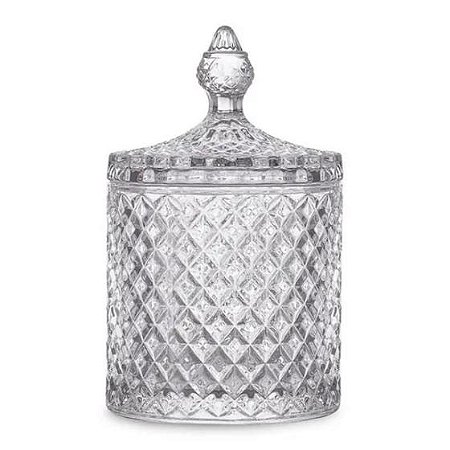 Bomboniere De Vidro Maldivas Star 300 ml Pote multiuso luxo 13 cm