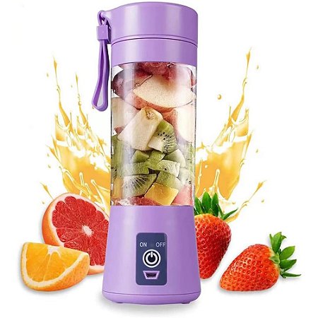 Copo Mini Liquidificador Portátil Mixer Recarregável Bivolt