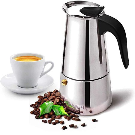 Cafeteira Italiana em Material Aço Inox 6 Xícaras 300ml IXB1561  Wincy