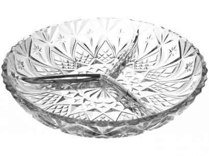 Petisqueira Com 3 Divisões Em Vidro - Unicasa