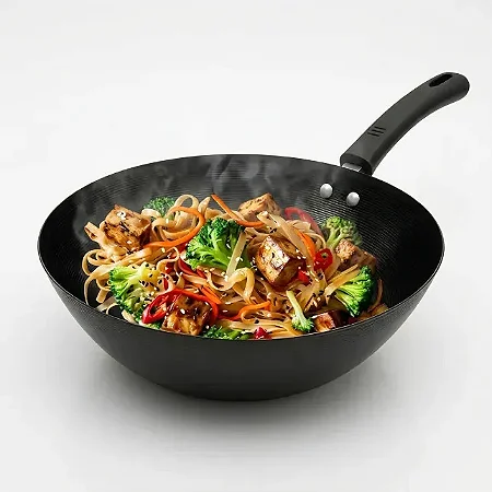 Frigideira Wok Antiaderente Grande Loja Infor de 30.5" para Refogados e Yakisoba