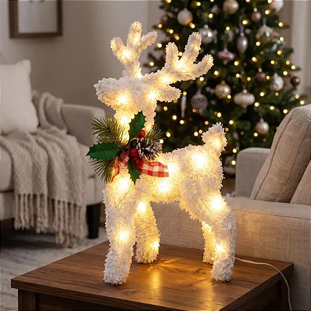 Rena Enfeite Natal Wincy 30cm Led Luxo Aramada Bivolt