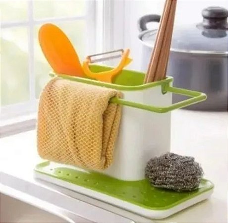 Organizador Para Pia Basic E Wincy Suporte Para Pendurar Pano Bucha Escova Detergente