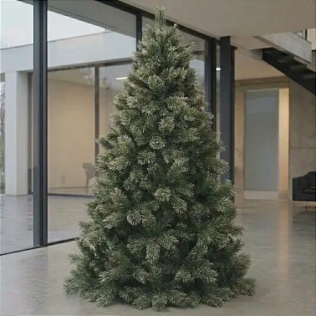Árvore Pinheiro de Natal 1,80m Modelo Luxo 420 Galhos Verde Green Needle A0318N