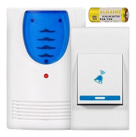 Campainha Sem Foi Wireless Bivolt Residencial 100 M - Tomada