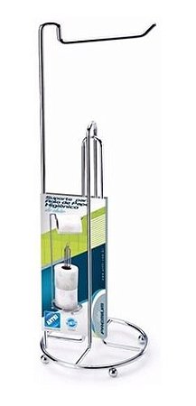 Suporte Cromado Para 3 Papéis Higiênicos - Arthi