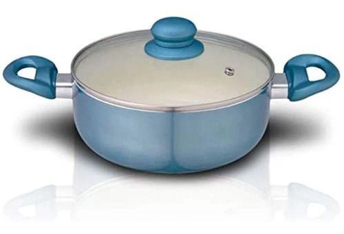 Panela Caçarola Alumínio Revestimento Cerâmico 26 Cm Azul AL032