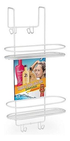 Suporte Box Duplo Porta Shampoo Arthi Emborrachado