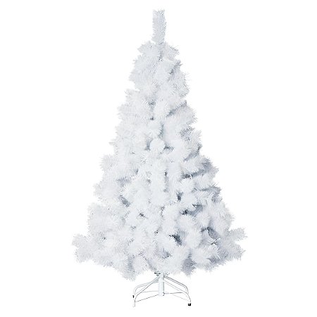 Árvore Branca De Natal Pinheiro De Luxo 1.50m 260 Galhos A0115B