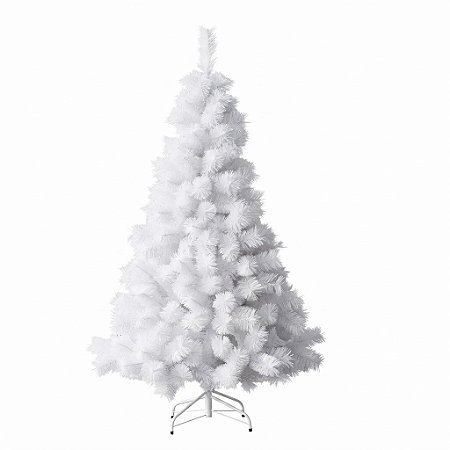 Árvore Branca De Natal Pinheiro De Luxo 1.50m 260 Galhos A0115B