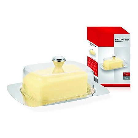 Mantegueira De Inox Com Tampa De Acrílico Hauskraft Luxo