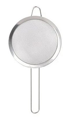 Peneira De Cozinha Com Cabo Aço Inoxidável 18 Cm Polvilhar