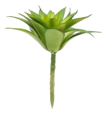 Planta Artificial Suculenta Verde Buquê Galho Tipo Lótus