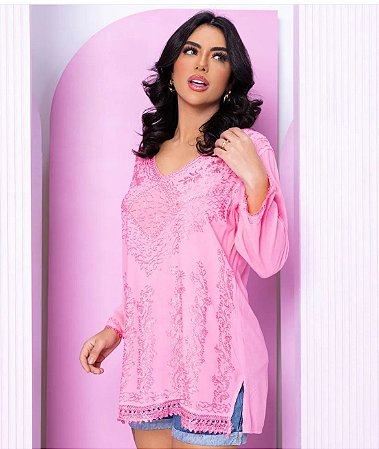 Bata Bordada Indiana