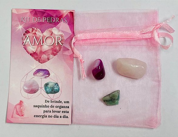 Kit de pedras AMOR