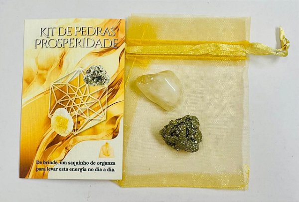 Kit de pedras da PROSPERIDADE