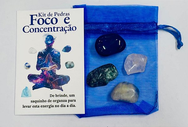 Kit de pedras FOCO E CONCENTRAÇÃO