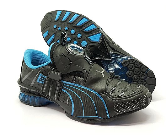 puma disc cinza e azul