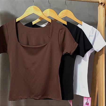 Blusa suplex manga curta