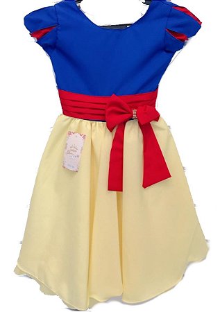 vestidos infantil branca de neve