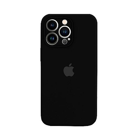 Case Capa Silicone IPhone 11 tela de 6,1, Aveludada, Logo Apple, Protege a  Camera / COR PRETA