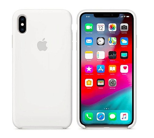 Capa Case Silicone para iPhone X Xs - Branca