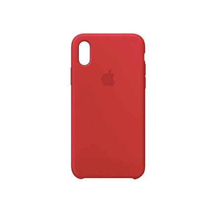 Capa Case Apple Silicone para iPhone Xs Max - Vermelha