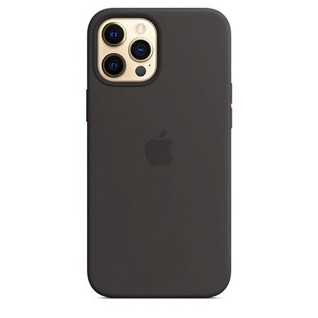 Capa Case Apple Silicone para iPhone 12 Pro Max - Preta
